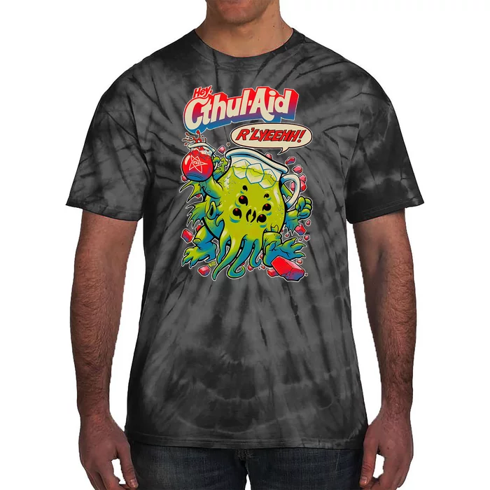 Cthul Aid Funny Cthulhu Anime Tie-Dye T-Shirt