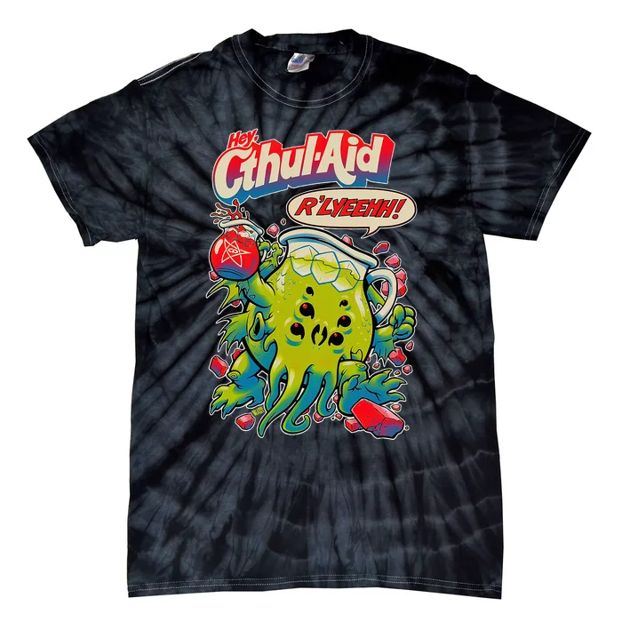 Cthul Aid Funny Cthulhu Anime Tie-Dye T-Shirt