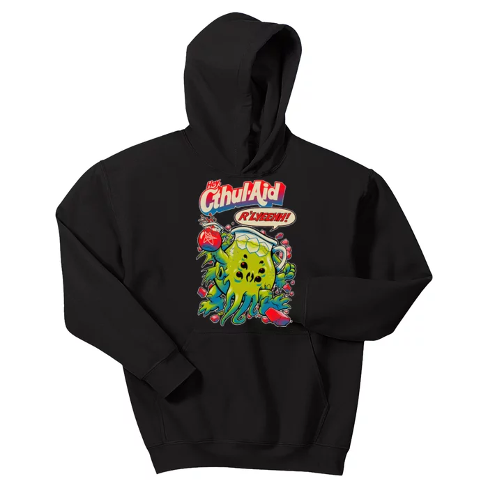 Cthul Aid Funny Cthulhu Anime Kids Hoodie