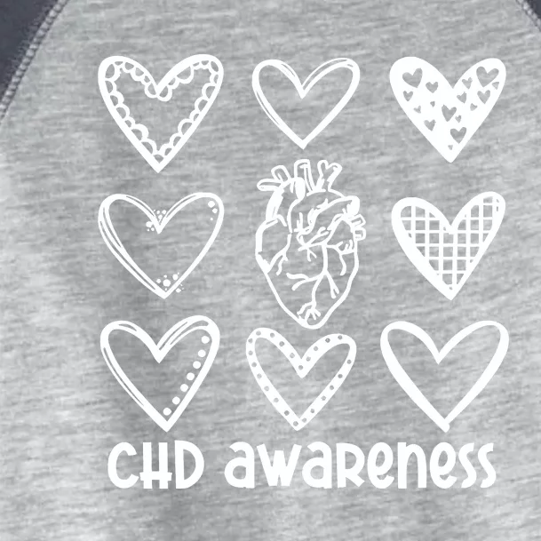 Chd Awareness For Heart Disease Month Awareness Toddler Fine Jersey T-Shirt