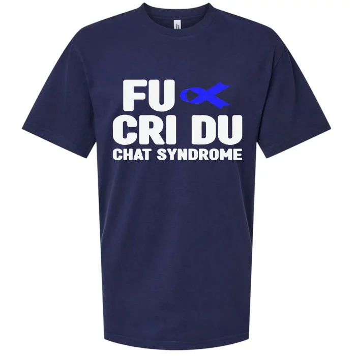 Cdc Awareness Fu Cri Du Chat Syndrome Awareness Sueded Cloud Jersey T-Shirt