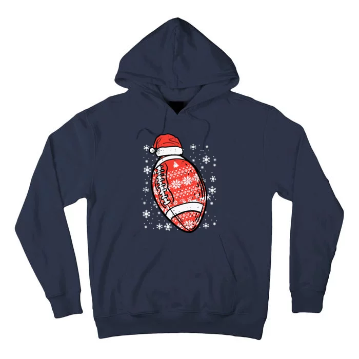 Christmas American Football Santa Xmas Sports Boy Tall Hoodie