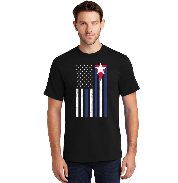 Cuban American Flag Tall T-Shirt