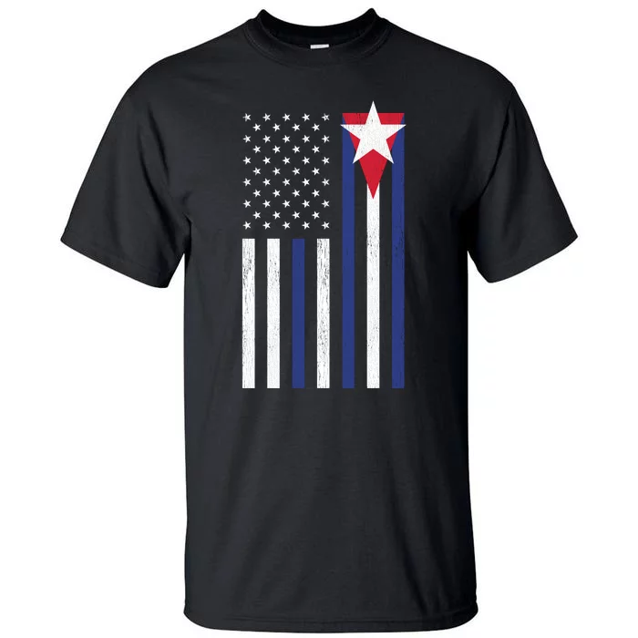 Cuban American Flag Tall T-Shirt