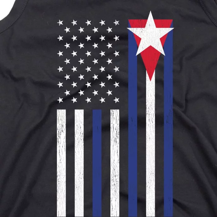 Cuban American Flag Tank Top