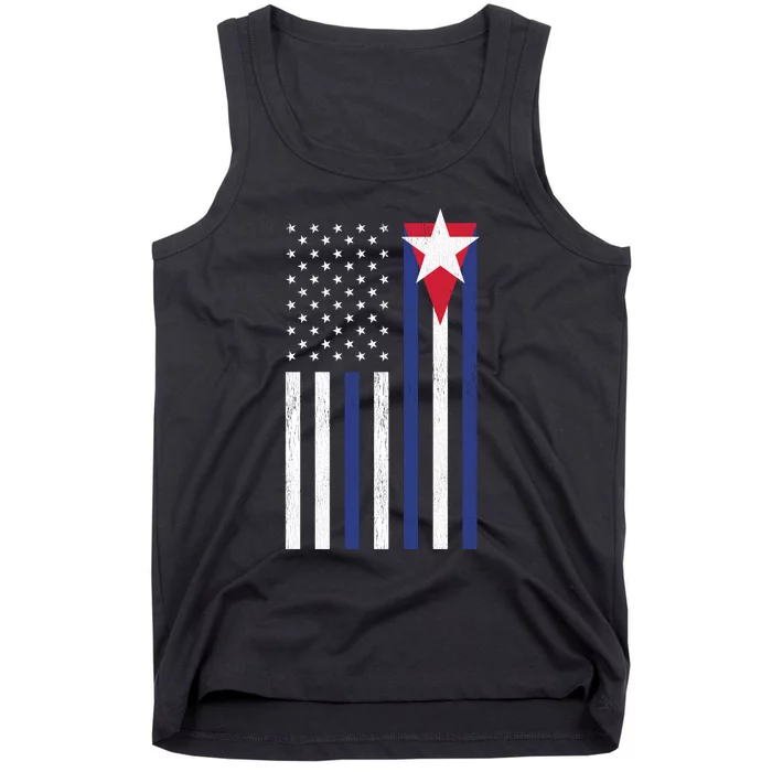 Cuban American Flag Tank Top