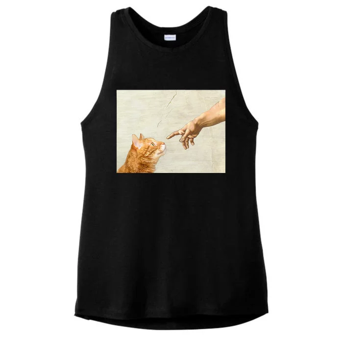 Cute Aesthetic Funny Cat Ladies Tri-Blend Wicking Tank