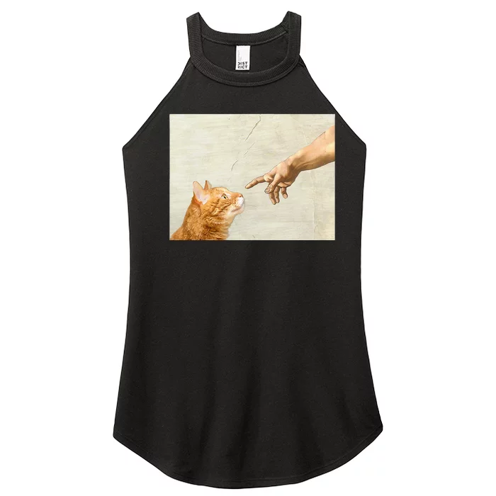 Cute Aesthetic Funny Cat Women’s Perfect Tri Rocker Tank