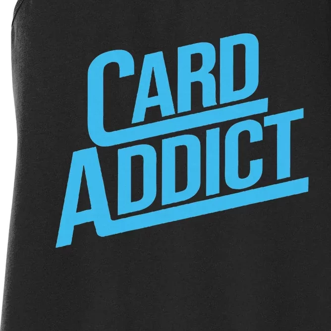 Card Addict Funny Baseball Card Collector Trading Cards Women's Racerback Tank