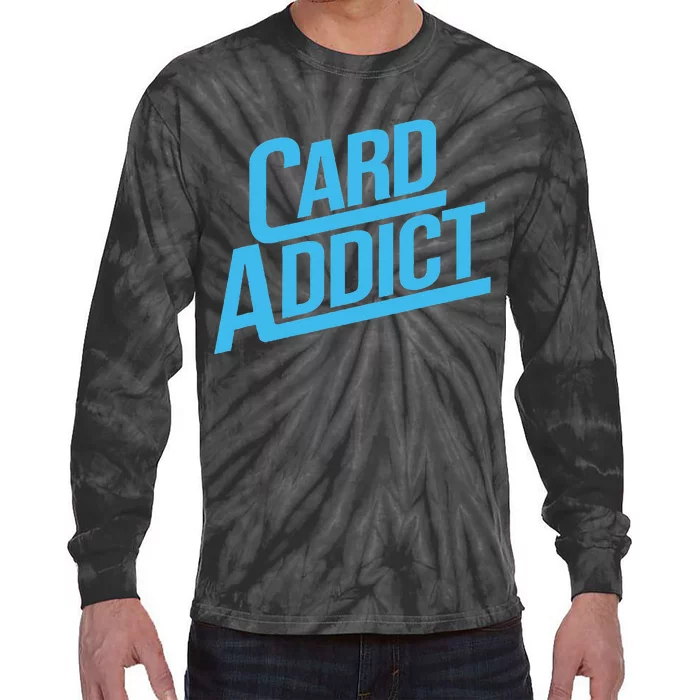 Card Addict Funny Baseball Card Collector Trading Cards Tie-Dye Long Sleeve Shirt