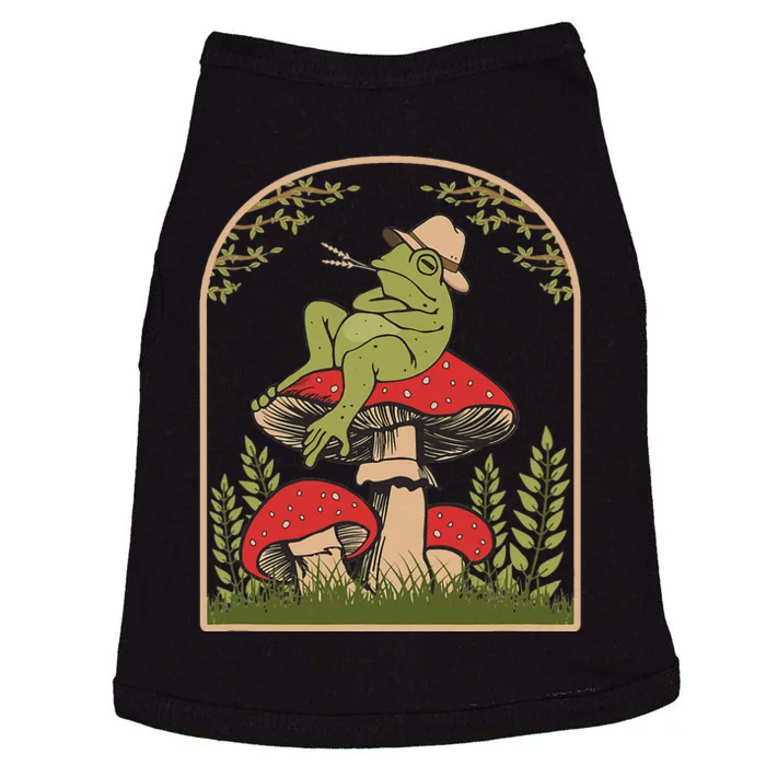 Cottagecore Aesthetic Frog Goblincore Mushroom Toad Doggie Tank