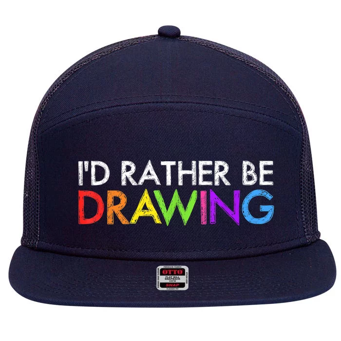 Cool Artist For Men Women Drawing Lovers Painter Art Teacher 7 Panel Mesh Trucker Snapback Hat