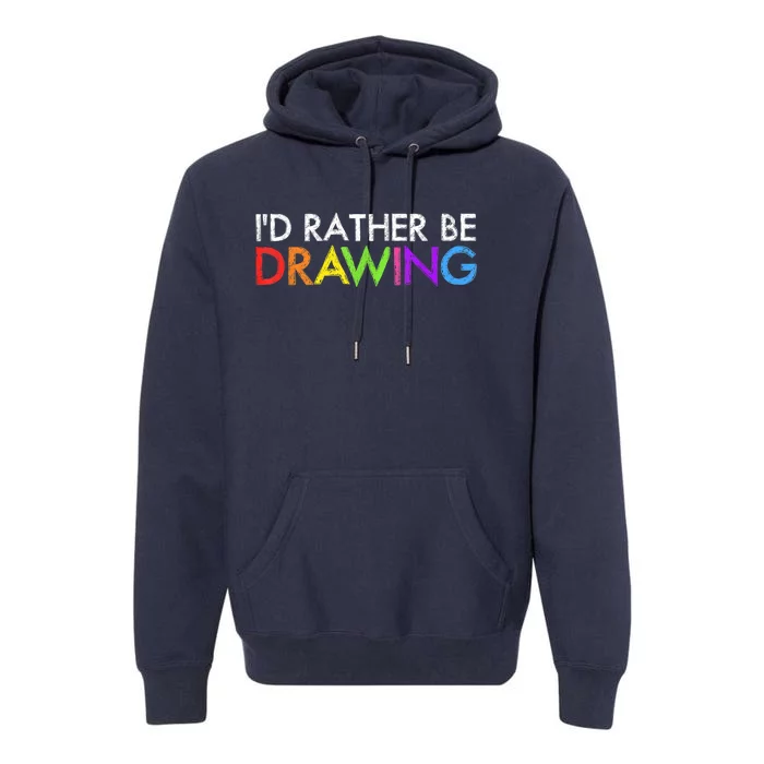 Cool Artist For Men Women Drawing Lovers Painter Art Teacher Premium Hoodie