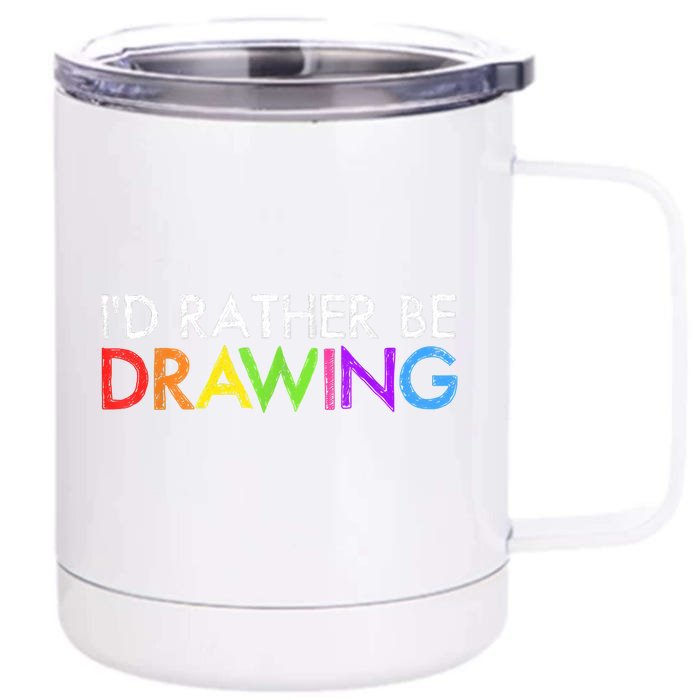 Cool Artist For Men Women Drawing Lovers Painter Art Teacher Front & Back 12oz Stainless Steel Tumbler Cup