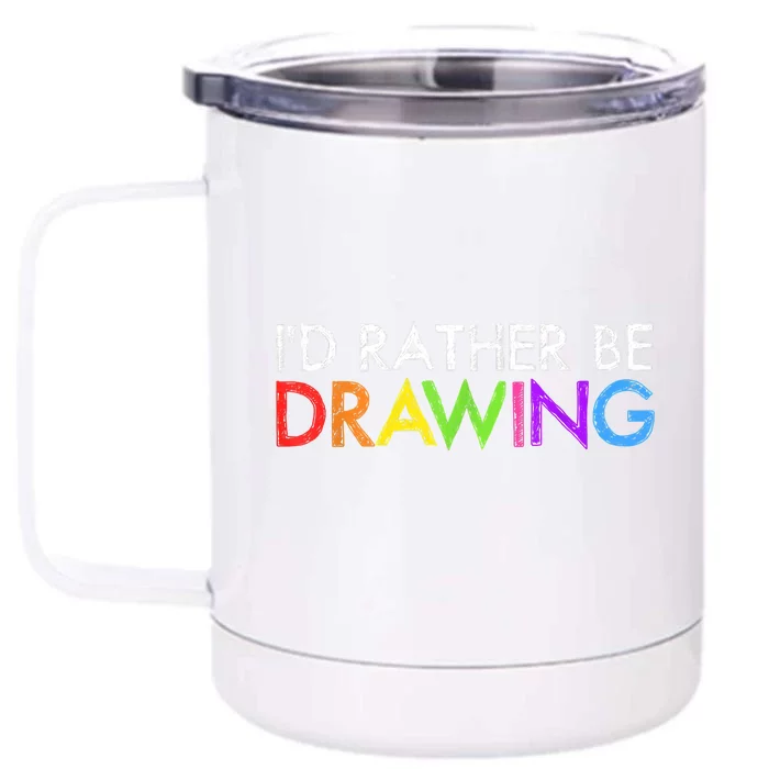 Cool Artist For Men Women Drawing Lovers Painter Art Teacher Front & Back 12oz Stainless Steel Tumbler Cup