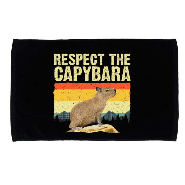 Capybara Art For Women Rodent Animal Lover Capybara Microfiber Hand Towel