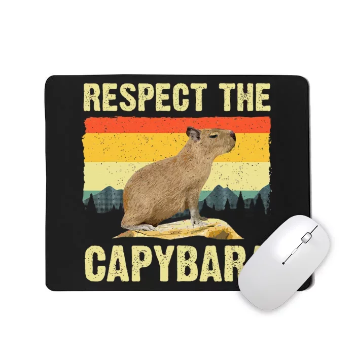 Capybara Art For Women Rodent Animal Lover Capybara Mousepad