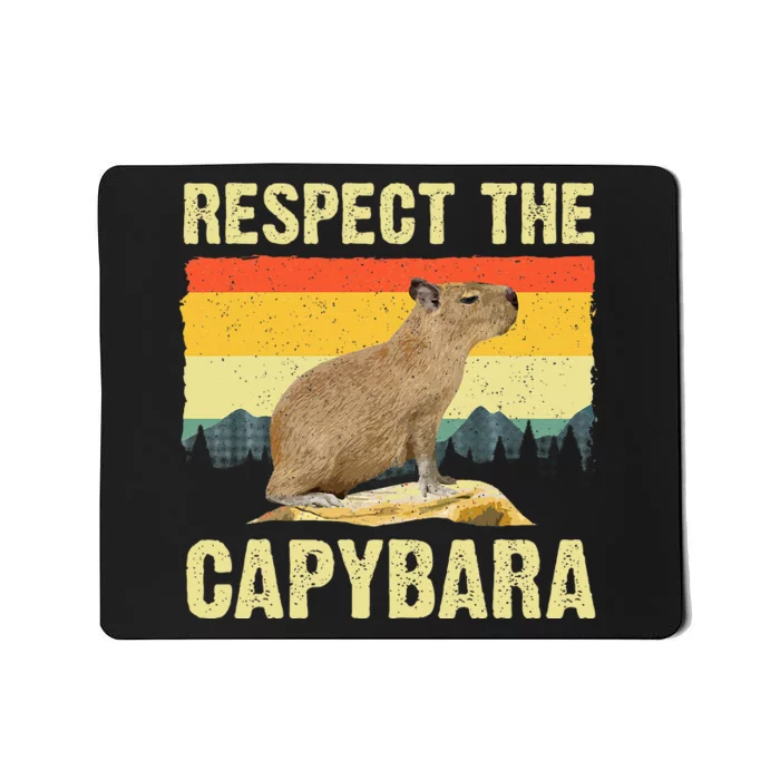 Capybara Art For Women Rodent Animal Lover Capybara Mousepad