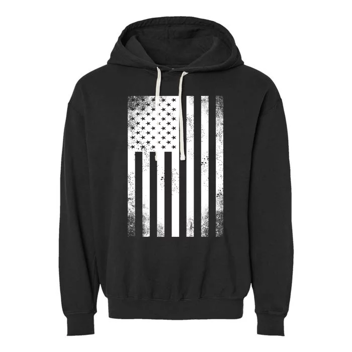 Camouflage American Flag Print Camo Military Tactical Funny Gift Meaningful Gift Garment-Dyed Fleece Hoodie