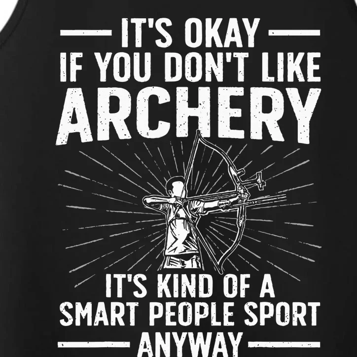 Cute Archery For Men Women Archer Bow Archery Lover Performance Tank