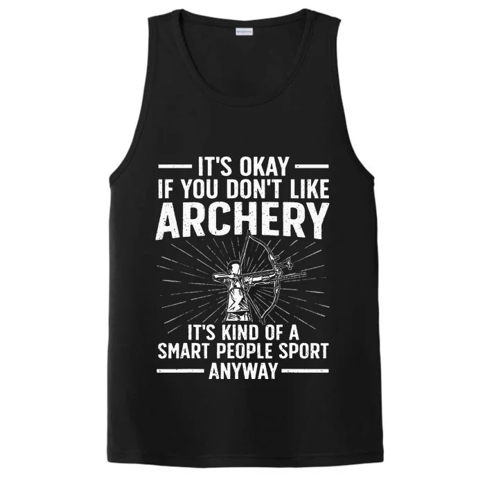 Cute Archery For Men Women Archer Bow Archery Lover Performance Tank