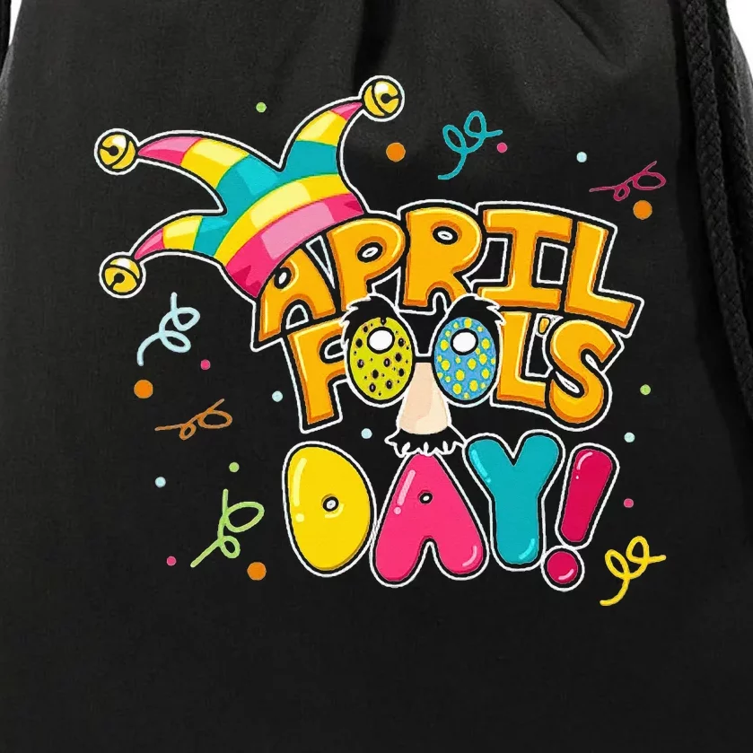 Colorful April Fool's Day Prank Funny Matching Drawstring Bag