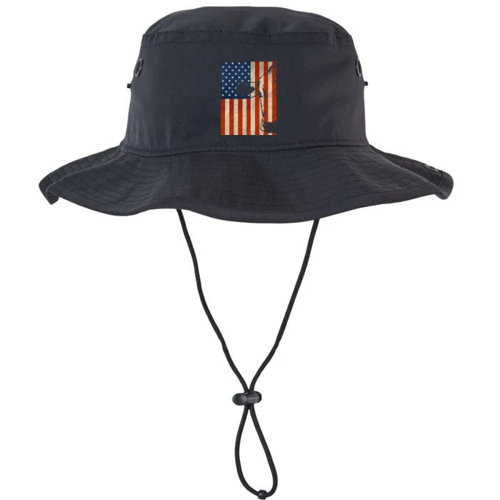 Cow American Flag Cattle Animal Lover Patriotic Gift Legacy Cool Fit Booney Bucket Hat