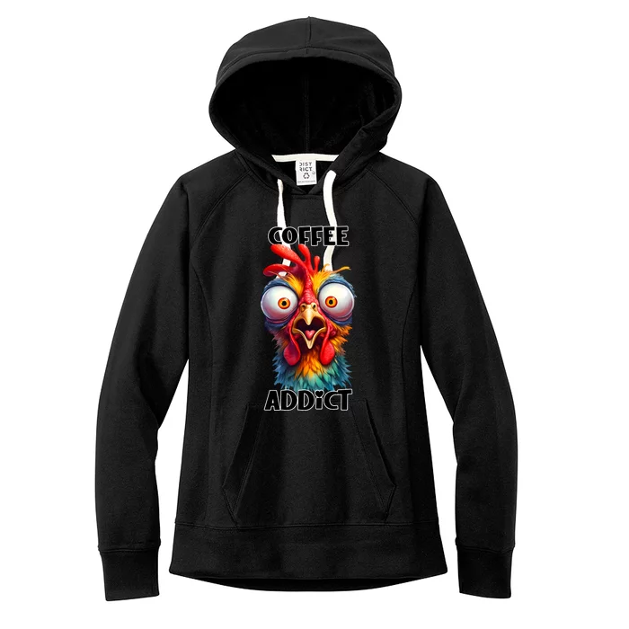 Coffee Addict Funny Turkey Women's Fleece Hoodie