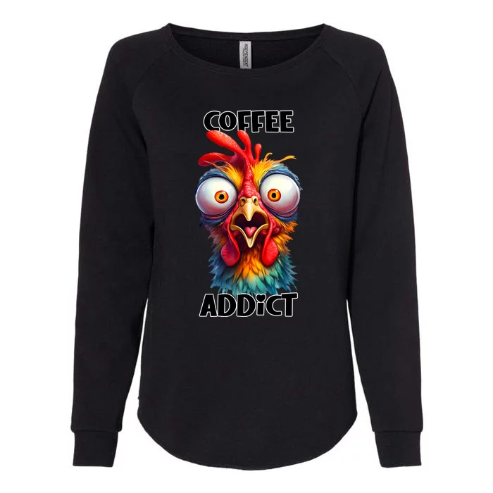 Coffee Addict Funny Turkey Womens California Wash Sweatshirt