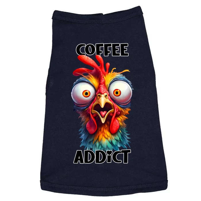 Coffee Addict Funny Turkey Doggie Tank