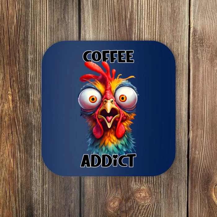 Coffee Addict Funny Turkey Coaster