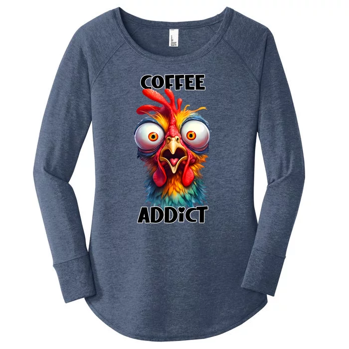 Coffee Addict Funny Turkey Women's Perfect Tri Tunic Long Sleeve Shirt