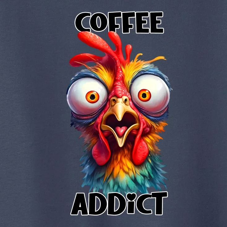 Coffee Addict Funny Turkey Toddler T-Shirt