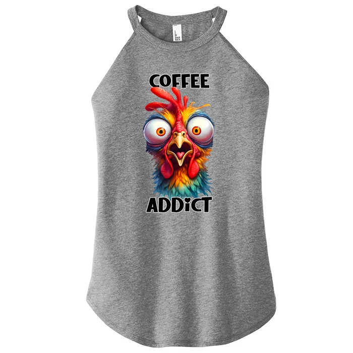 Coffee Addict Funny Turkey Women’s Perfect Tri Rocker Tank