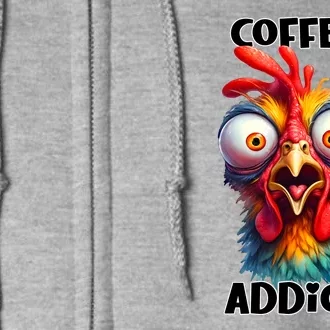 Coffee Addict Funny Turkey Full Zip Hoodie