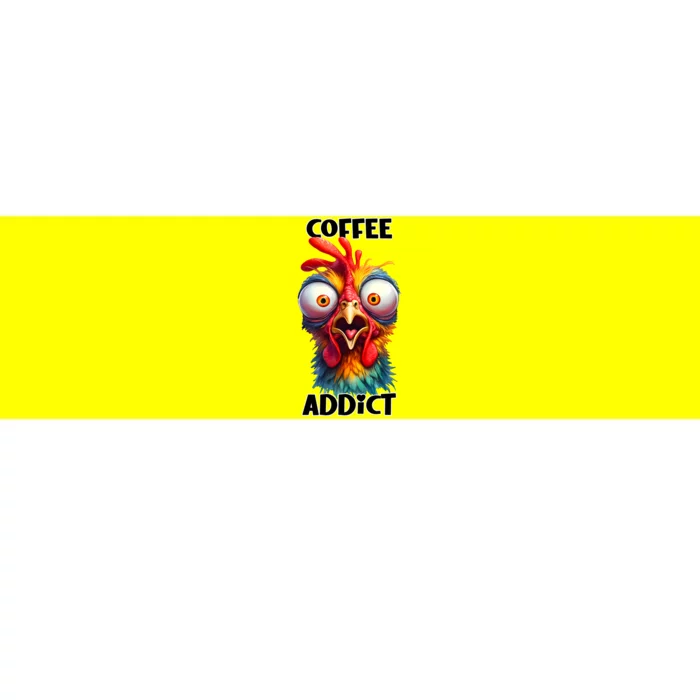 Coffee Addict Funny Turkey Bumper Sticker