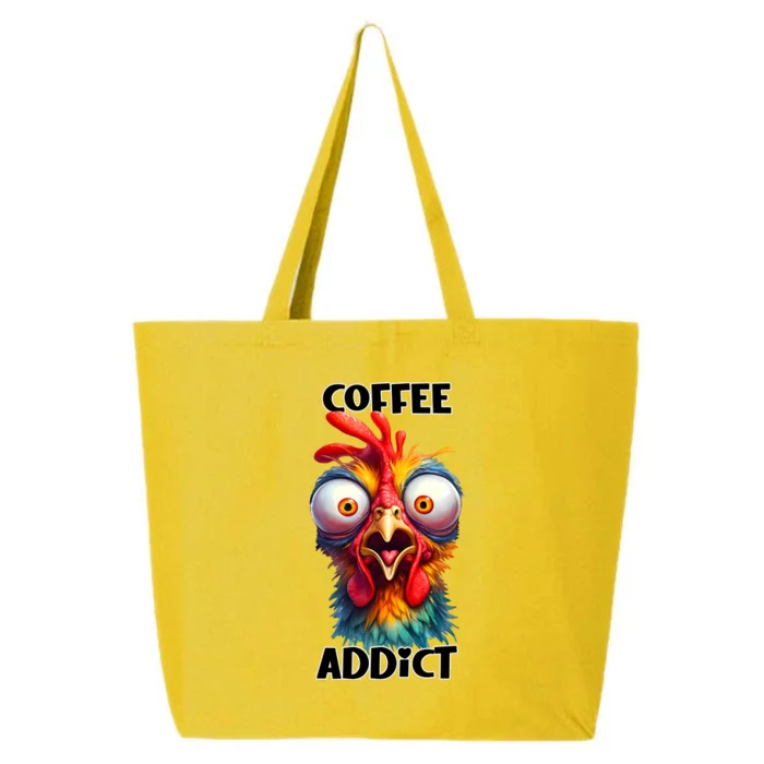 Coffee Addict Funny Turkey 25L Jumbo Tote