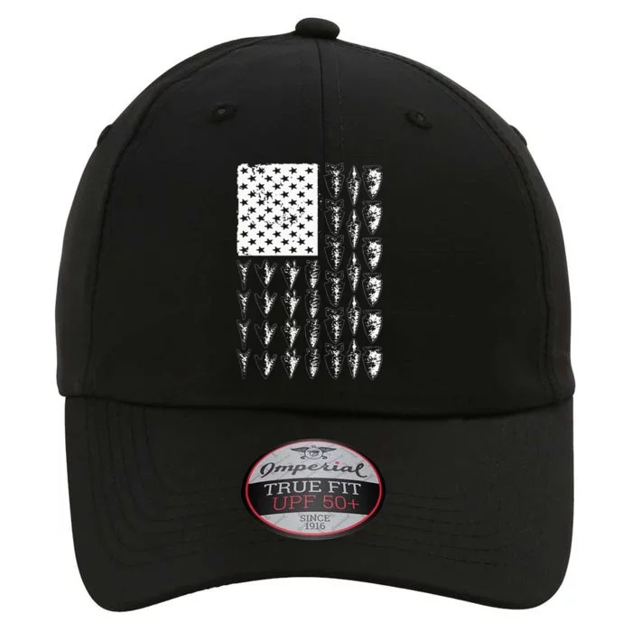 Cool Arrowhead For Men Women Bowhunt Arrow Hunting USA Flag The Original Performance Cap