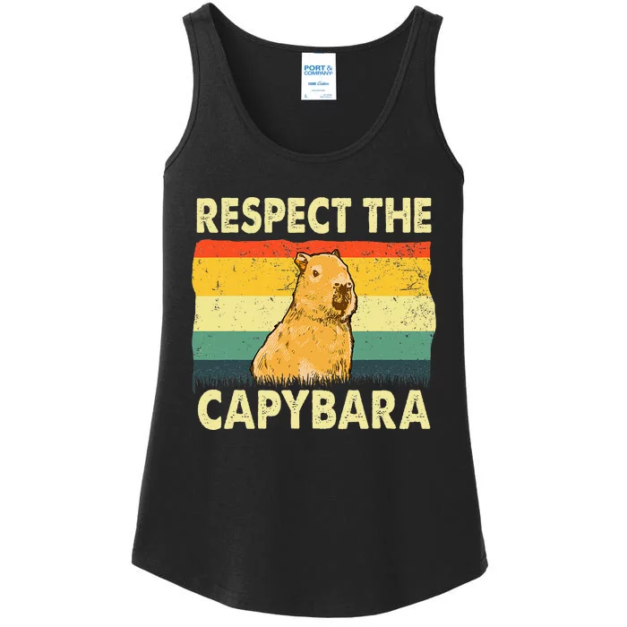 Capybara Art For Rodent Animal Lover Capybara Ladies Essential Tank