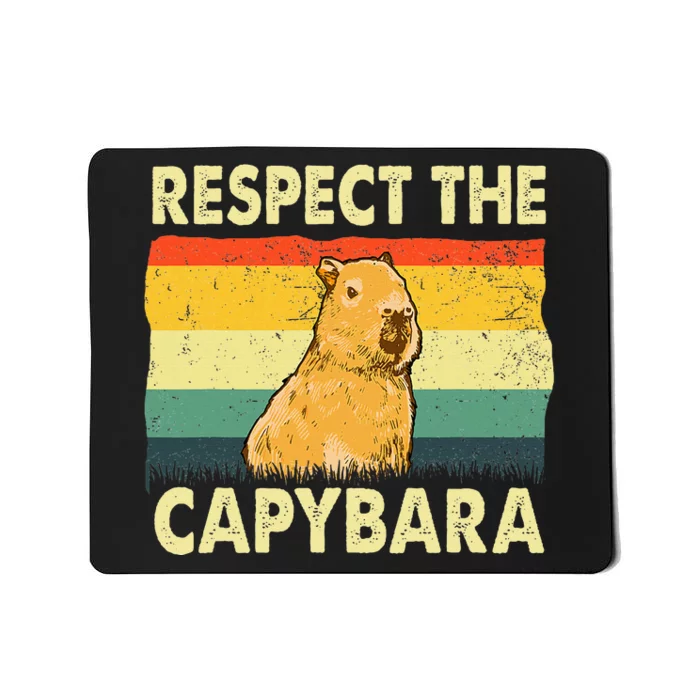 Capybara Art For Rodent Animal Lover Capybara Mousepad