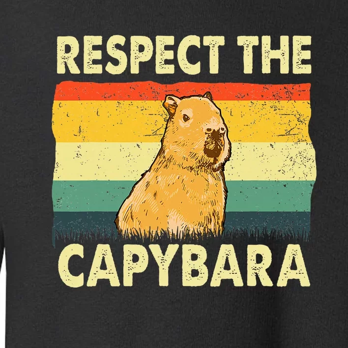 Capybara Art For Rodent Animal Lover Capybara Toddler Sweatshirt