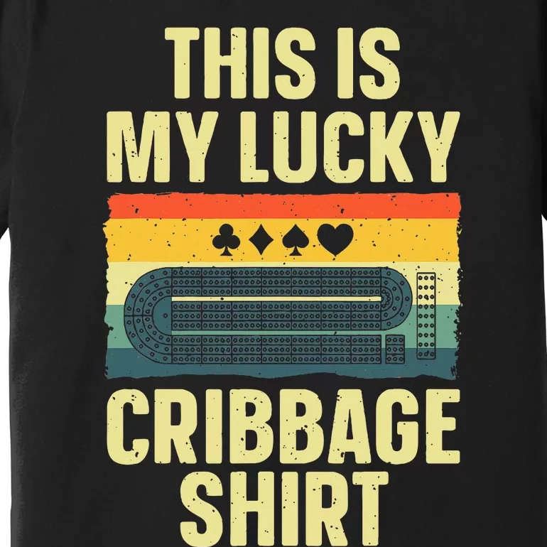 Cribbage Art For Cribbage Board Cribbage Player Premium T-Shirt