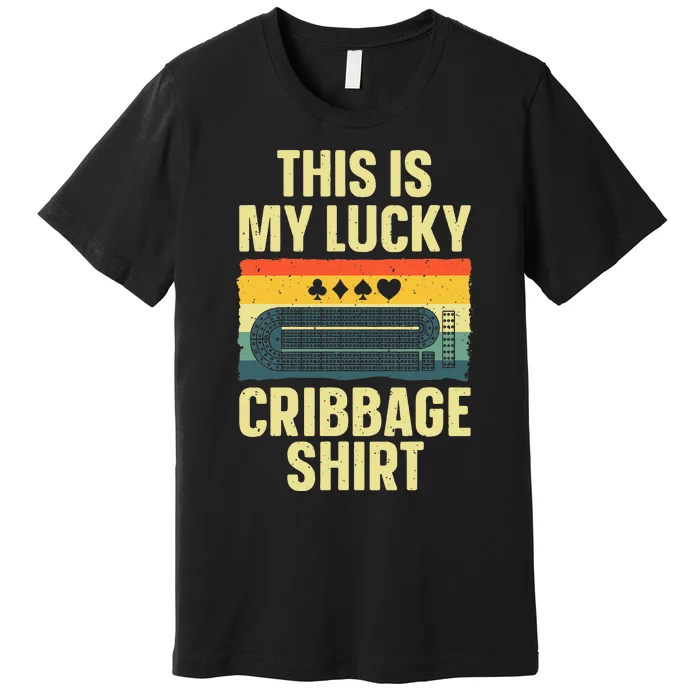 Cribbage Art For Cribbage Board Cribbage Player Premium T-Shirt