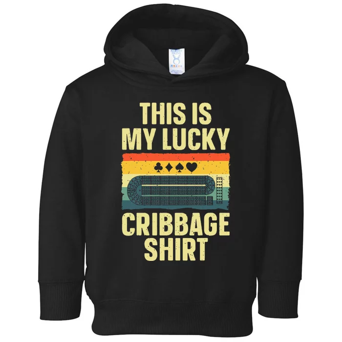 Cribbage Art For Cribbage Board Cribbage Player Toddler Hoodie