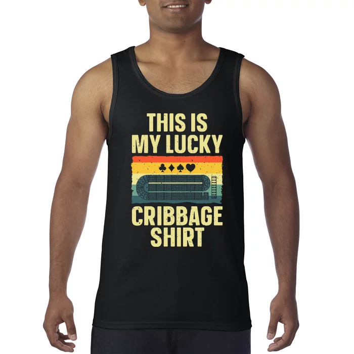 Cribbage Art For Cribbage Board Cribbage Player Tank Top