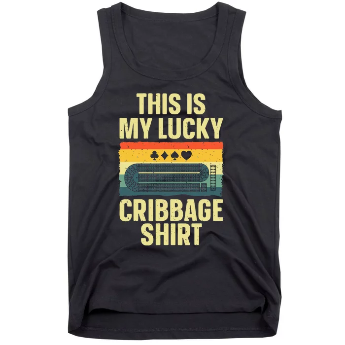 Cribbage Art For Cribbage Board Cribbage Player Tank Top