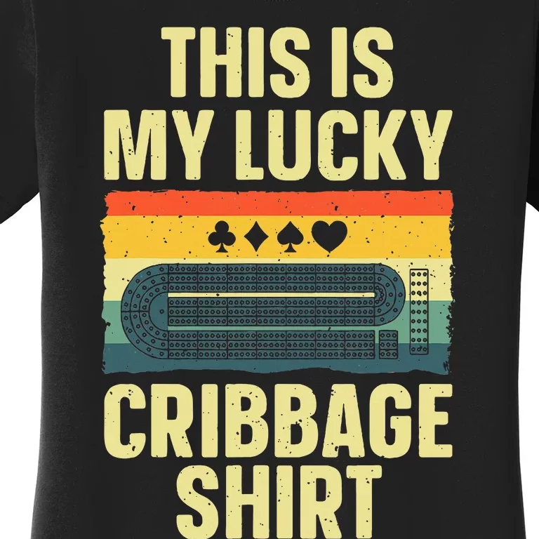 Cribbage Art For Cribbage Board Cribbage Player Women's T-Shirt