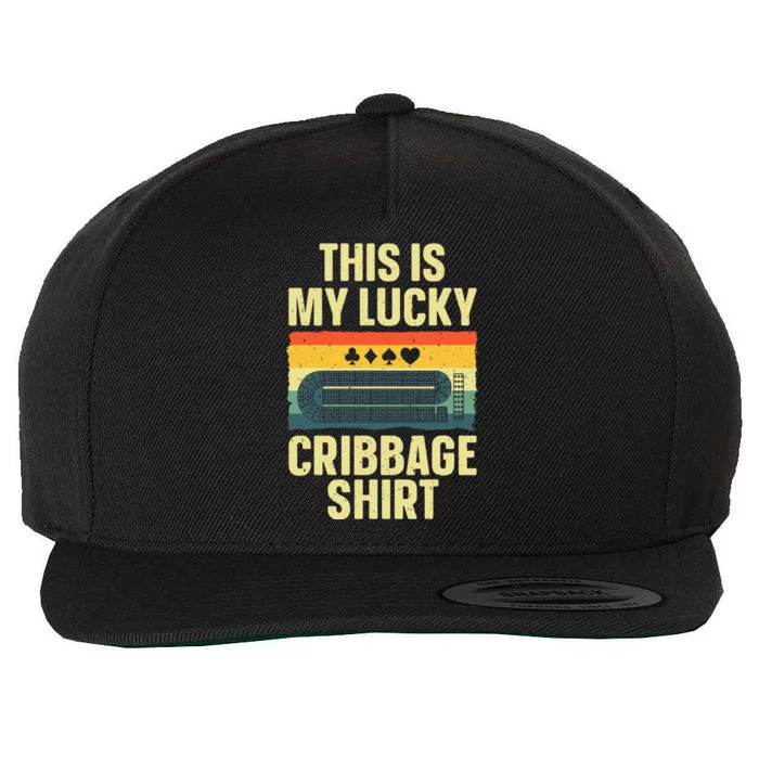 Cribbage Art For Cribbage Board Cribbage Player Wool Snapback Cap