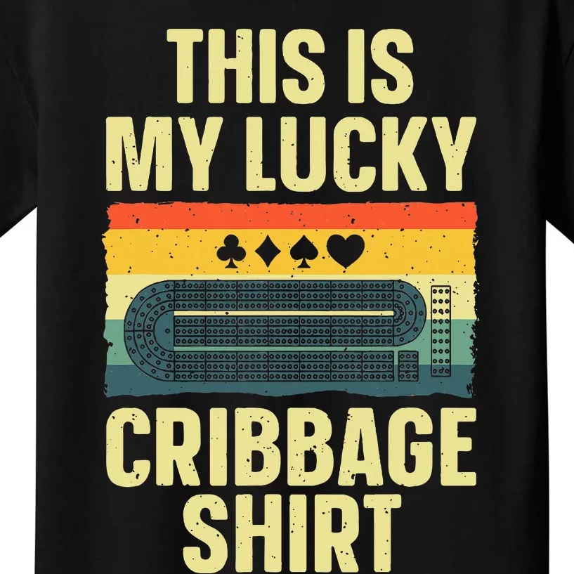 Cribbage Art For Cribbage Board Cribbage Player Kids T-Shirt