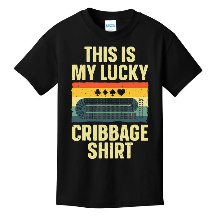 Cribbage Art For Cribbage Board Cribbage Player Kids T-Shirt